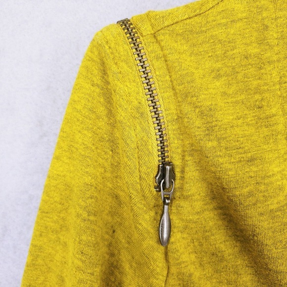 Rusty India Womens Sm Top Cardigan High Low Hem Button Up Zipper Detail Skater - Picture 3 of 12